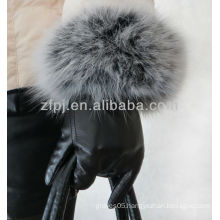 noble style rabbit fur leather glove